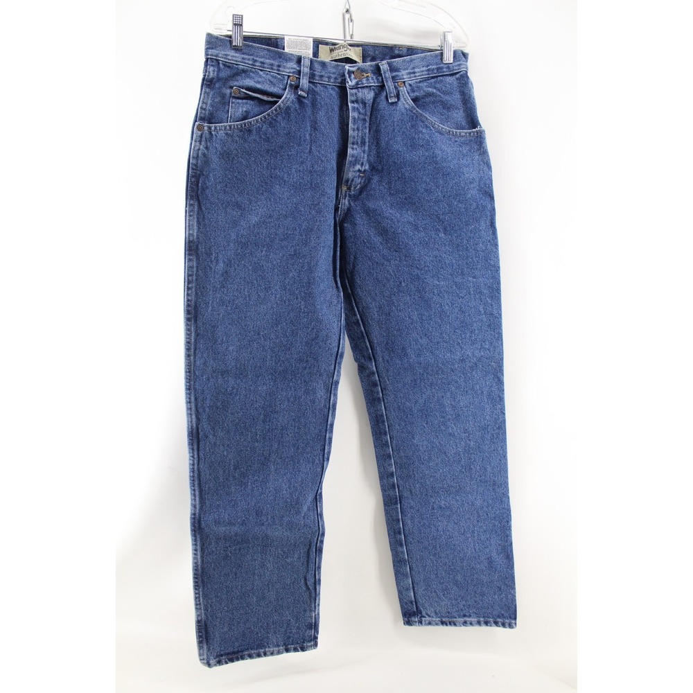 Wrangler Authentics Men's Classic 5-Pocket Regular 34W‎ x 30L, Stonewash Mid